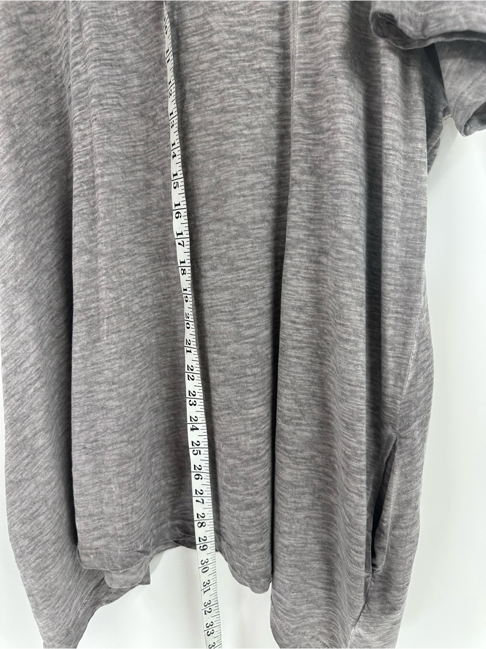 Logo Lori Goldstein Tunic Top Heather Gray Side Pockets Plus Sz 2X - Picture 4 of 9